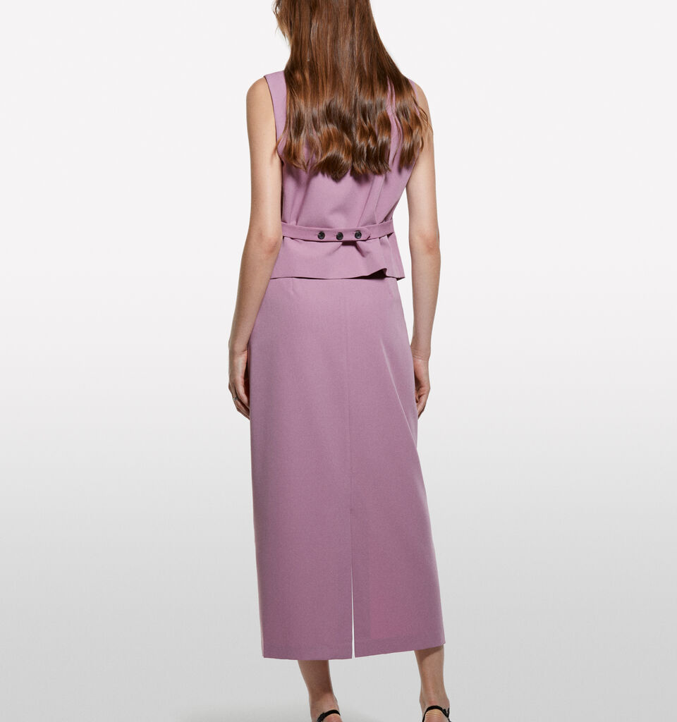 Γιλέκο μωβ slim fit - γιλέκα και αμάνικα γυναικεία - Λιλα | Sisley image number 2